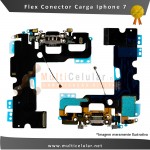 Flex Conector de Carga Dock P2 Iphone 7 7G Plus Branco